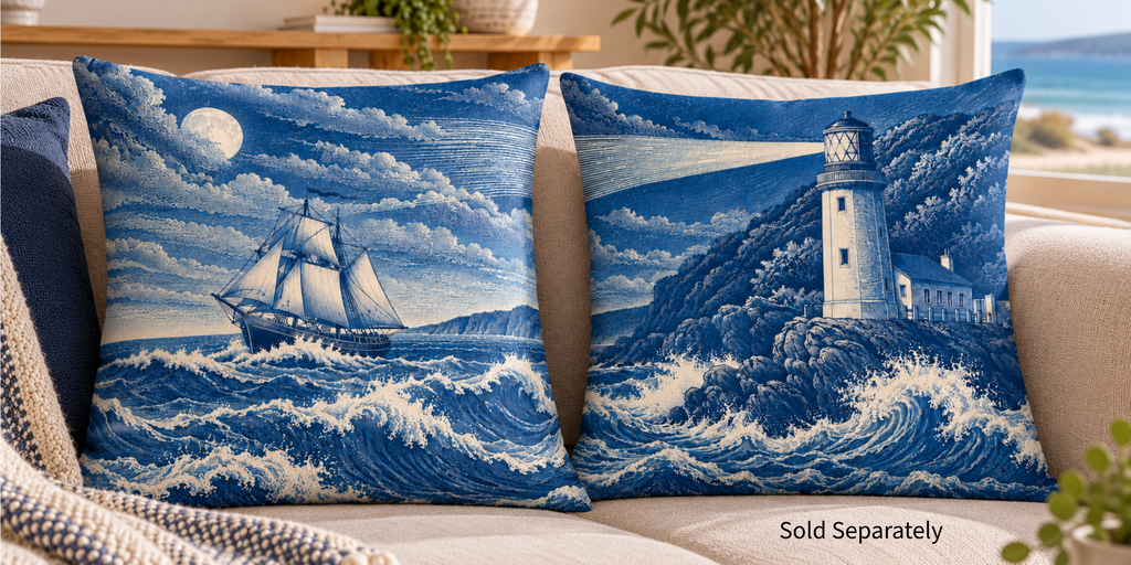 The Ship Cushion with Pad | Coastal Décor