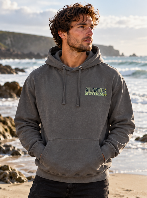 Atlantic Storm Bold Print Hoodie