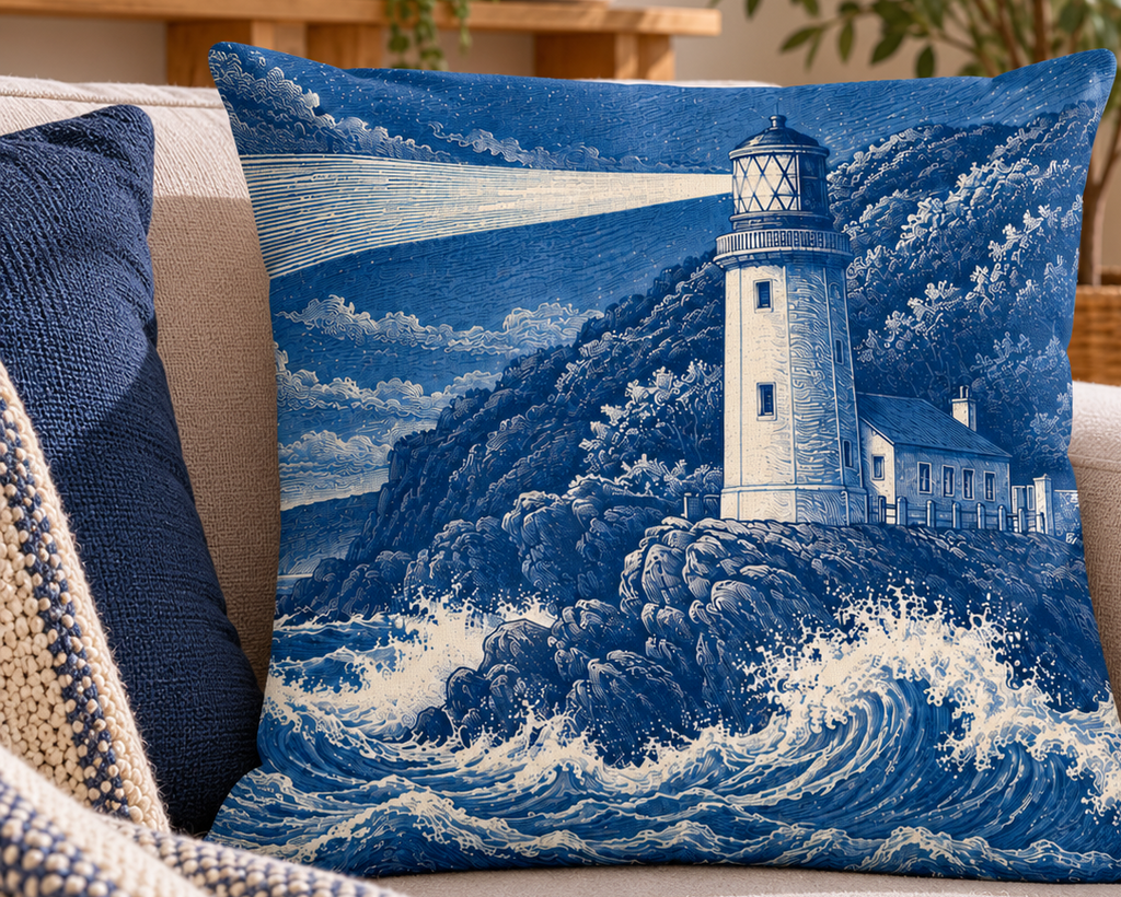 The Shore Cushion with Pad | Coastal Décor