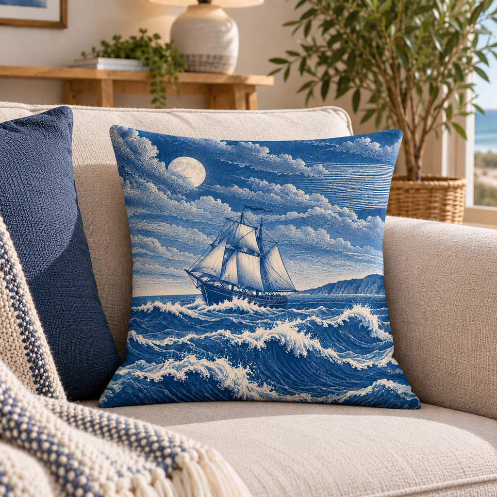 The Ship Cushion with Pad | Coastal Décor