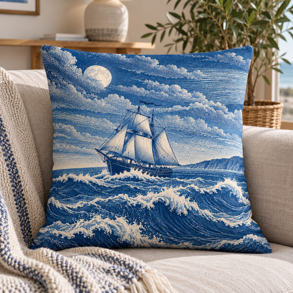 The Ship Cushion with Pad | Coastal Décor