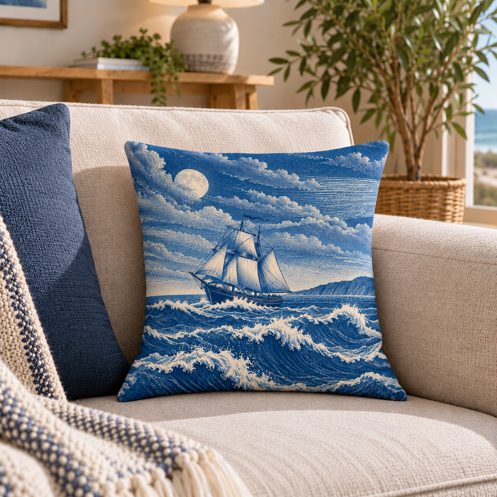 The Ship Cushion with Pad | Coastal Décor
