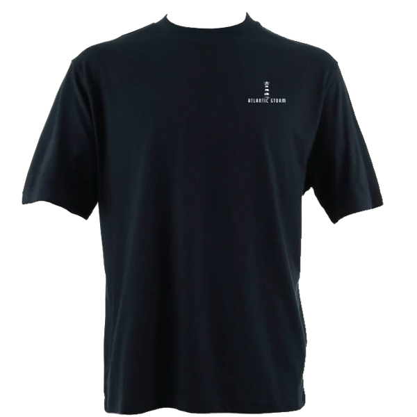 Atlantic Storm Lighthouse Oversize Tee | Coastal Graphic Tee