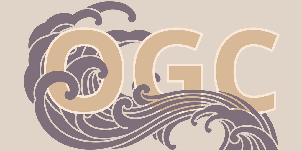 OGC Wave Women's Crop Tee in Champagne