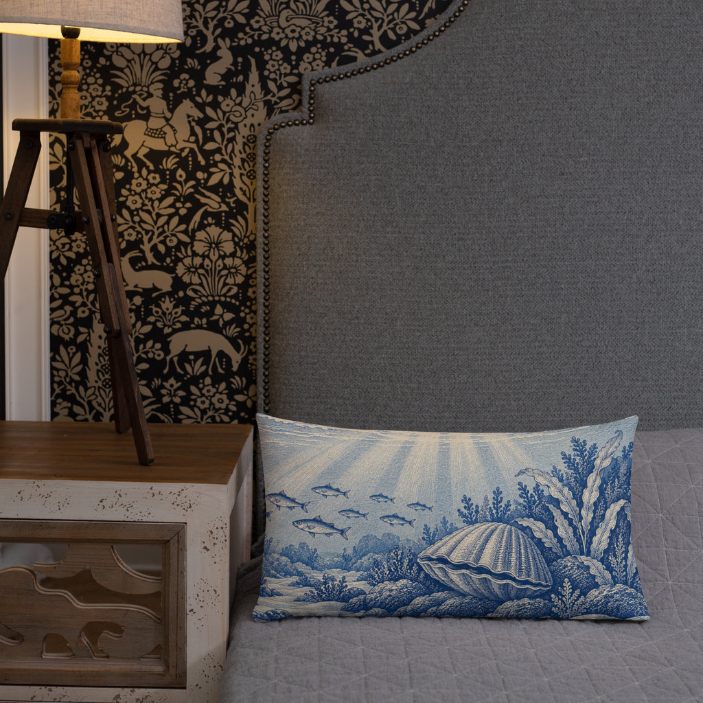 Underwater Panorama Cushions Set of 2 | Coastal Décor