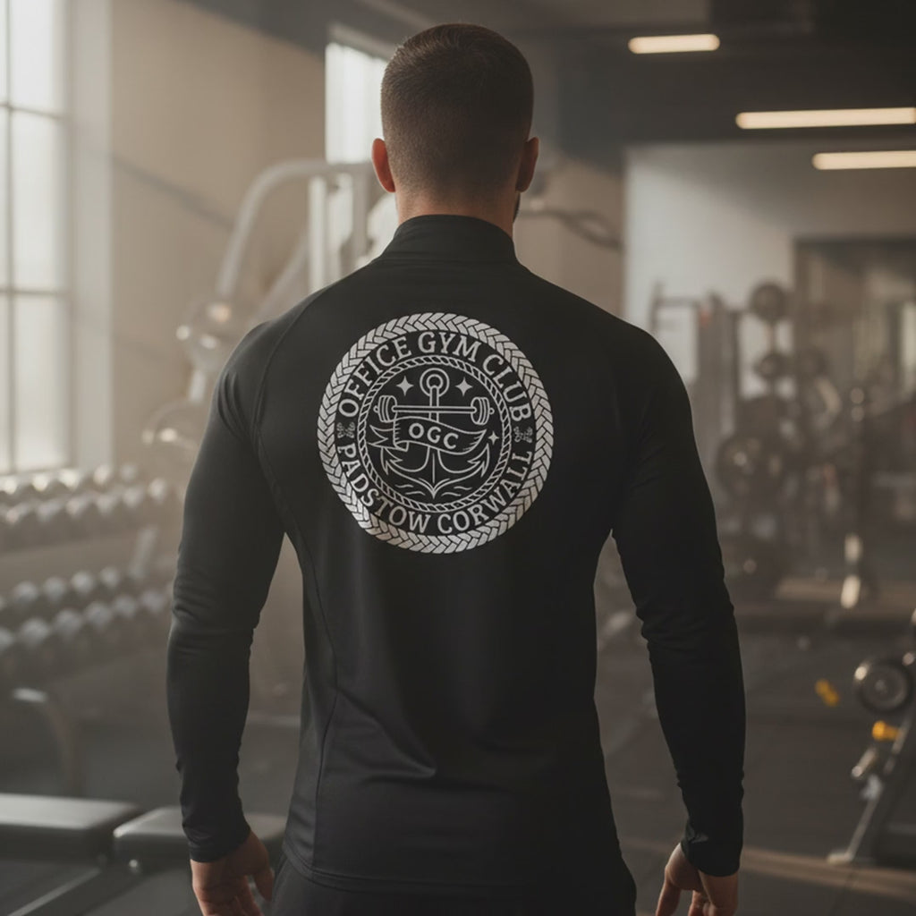 OGC Men's quarter zip monochrome training top